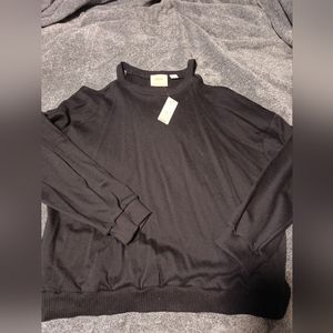 Anthro Cold Shoulder Sweatshirt B1